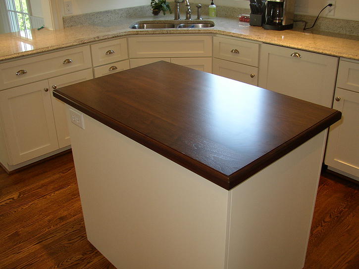 Dark Walnut Stain Island